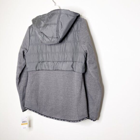 MICHAEL KORS Quilted Hooded Knit Zip Front Jacket  - Picture 12 of 15